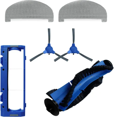 Vista 5 de Piezas de repuesto para aspiradora robot para Eufy G40 G40 Hybrid+Kit de accesorios con 1 cepillo de rodillo