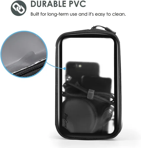 Vista 2 de ProCase Bolsa para dispositivos electrónicos, organizador de accesorios de viaje, bolsa de almacenamiento para disco duro, ratón, cables USB