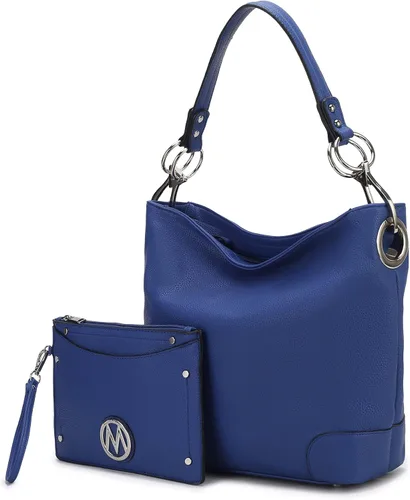 Vista 37 de MKF Collection Mia K - Bolso Hobo para mujer, de piel vegana, bolso de hombro holgado, bolso con asa superior