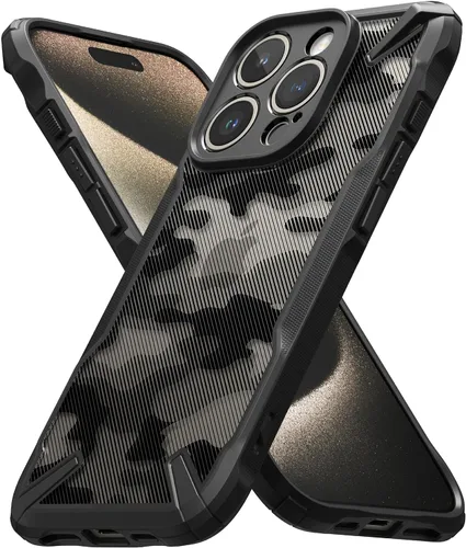 Vista 19 de Funda Ringke Fusion-X para iPhone 15 [Recortes precisos para lentes de cámara] Funda protectora a prueba de golpes de amortiguación pesada de ajuste