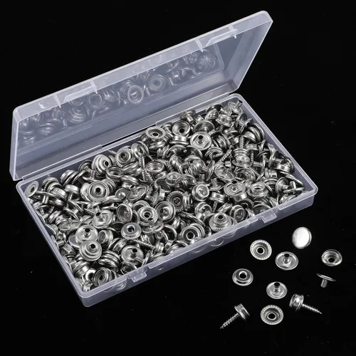 Vista 7 de 350 broches de presión para cubierta de barco, kit de cierre a presión con enchufe de 3/8 pulgadas, broches de acero inoxidable de grado marino