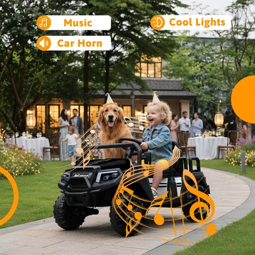 Vista 7 de Coche eléctrico de 24 V para niños, automóvil de 4 plazas