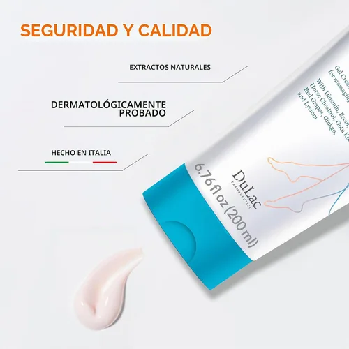 Vista 4 de Dulac - Dinaven Legs, Crema de gel refrescante para el cuidado diario