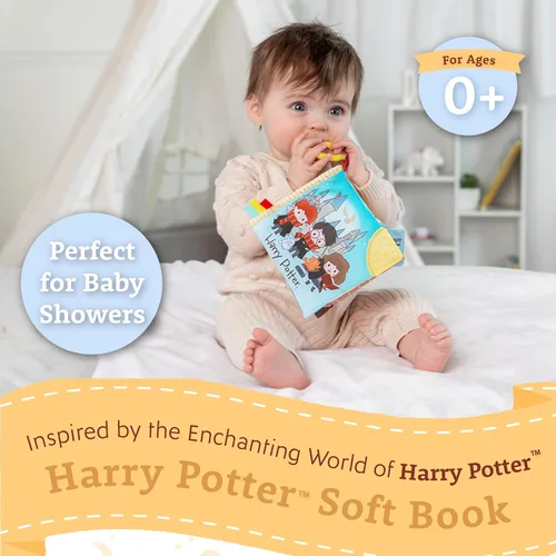 Vista 2 de Libro Blando de Harry Potter de Kids Preferred con Juguete, Mordedor y Textura, 12.7 Centímetros