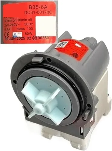Vista 2 de Motor de la bomba de drenaje, compatible para las piezas de la lavadora B35-6A DC31-00178C de Samsung