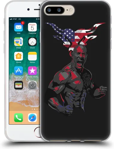 Vista 24 de Oficial de WWE la roca suave funda de Gel para Apple Iphone 7 Plus/iPhone 8 plus