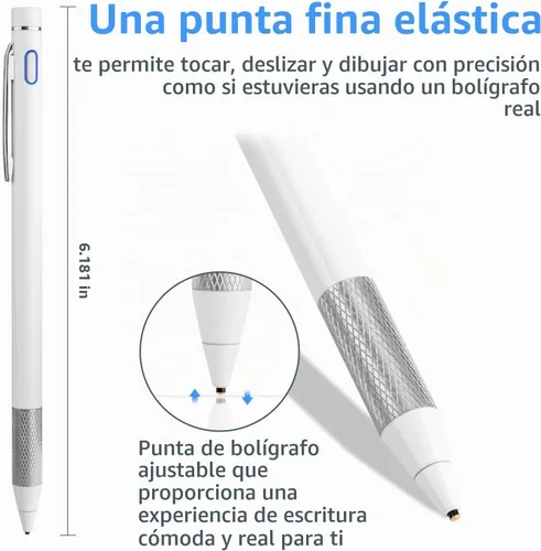 Vista 6 de Minilabo Lápiz óptico para Samsung Galaxy Tab A11/A9/A8/A7 Plus, color blanco