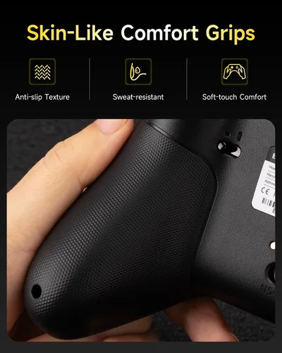Vista 6 de EasySMX X05Pro Wireless PC Controller – Quiet-Press Buttons, 2-Stage Impulse Triggers, 2 Programmable Buttons, Hall Joysticks, 1000mAh Battery