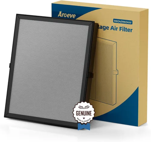 Vista 8 de AROEVE MK04 Filtro de aire adecuado para MK04 para polvo, caspa de mascotas, humo, polen para dormitorio y oficina, versión estándar