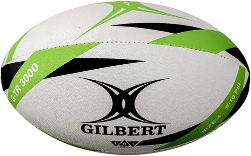 Vista 2 de Gilbert G-TR3000 Rugby Union League Pelota Blanco/Verde