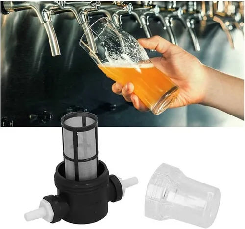 Vista 4 de Filtro de cerveza de barril en línea – Malla de 150 micrones 80 para elaboración casera – para un mejor sabor y claridad