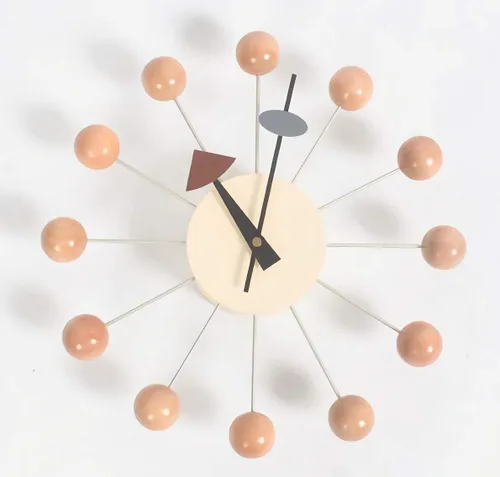 Vista 17 de SHISEDECO Reloj asterisco moderno en negro, sin tictac, diseño retro de mediados de siglo, reloj de cuarzo de pared silencioso decorativo