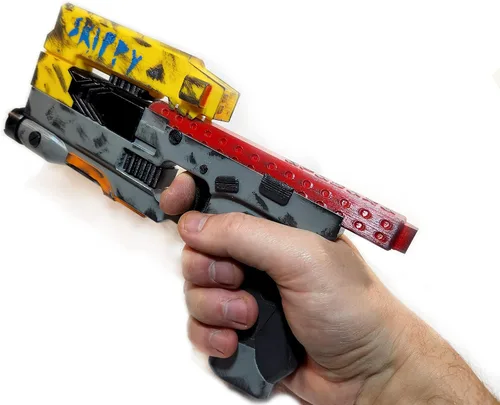 Vista 6 de Pistola Skippy Arasaka hecha a mano - Prop Cosplay.