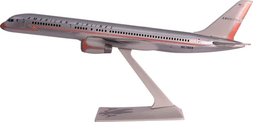 Vista 2 de American 40th Anniversary 757-200 Escala 1:200 - Modelo de avión de plástico a presión - Réplica coleccionable de aviones American Airlines - Parte