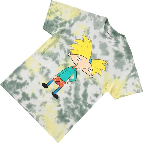 Vista 6 de Nickelodeon Camisa clásica de los 90 para hombre, Rugrats, Real Monsters, Ren & Stimpy y Hey Arnold Tie Dye