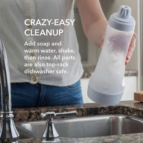 Vista 4 de Dispensador de masa para panqueques, dispensador de mezcla para panqueques con BlenderBall para panqueques, crepes, gofres, magdalenas, Qatayef