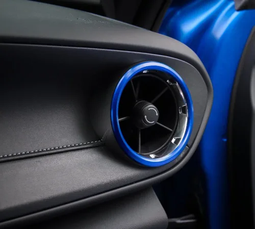 Vista 7 de para accesorios de Camaro AC Manija de aire acondicionado Cubierta de ventilación de salida para Chevrolet Camaro 2016, 2017, 2018, 2019, 2020 Azul