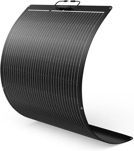 Vista 14 de Panel solar flexible de 50 W de 12 V, cargador de celda solar monocristalino ETFE para central eléctrica, RV, marina, barco bimini, remolque