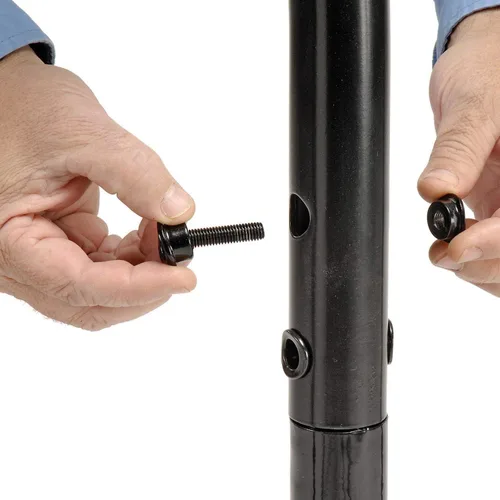 Vista 4 de Global Industrial Portabicicletas Wave de 94 pulgadas de L, montaje en fange, capacidad para 9 bicicletas, acero con recubrimiento en polvo, negro