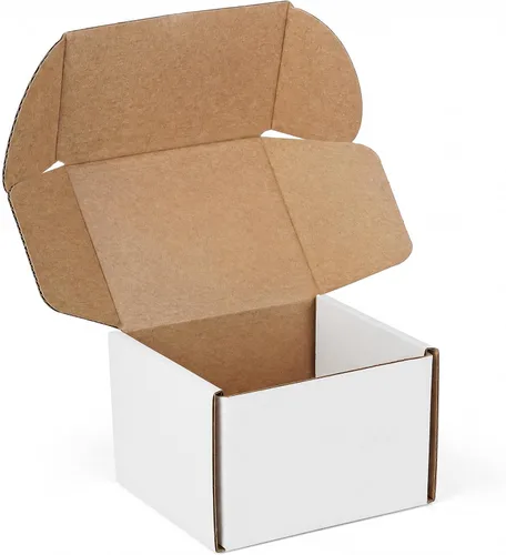 Vista 21 de Juego de 2 cajas de envío de 9 x 6 x 2 pulgadas, cajas de cartón corrugado blanco para publicidad