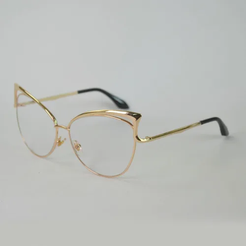 Vista 2 de MinclCat Retro Vintage Gafas de sol de alta punta, marco de metal