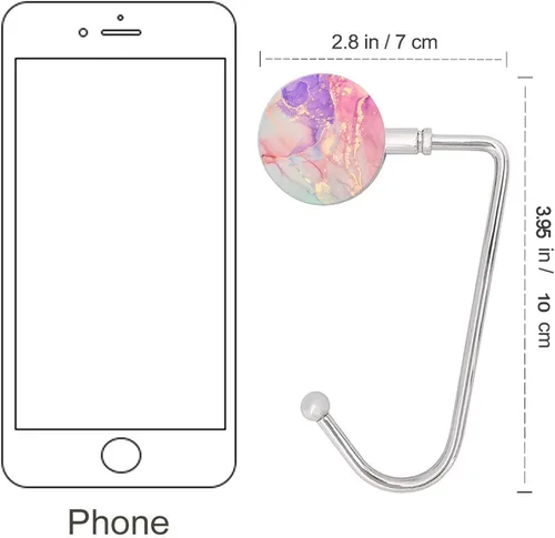 Vista 2 de Gancho para colgar bolsos, gancho para colgar bolsas, organizador de bolsos, decoración de almacenamiento para colgar la mesa para mujeres