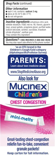 Vista 13 de Mucinex Líquido de alivio del resfriado multisíntoma para niños, alivia la congestión nasal, la congestión del pecho, la tos y el moco, expectorante