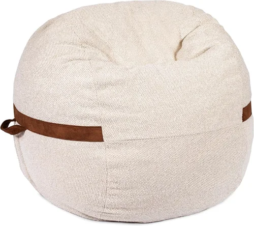 Vista 84 de Big Joe Fuf Silla Puf de Espuma de 5 Pies de Tamaño Extra Grande con Funda Extraíble para Niños, Adolescentes, Adultos, Onyx Lenox, Poliéster Tejido
