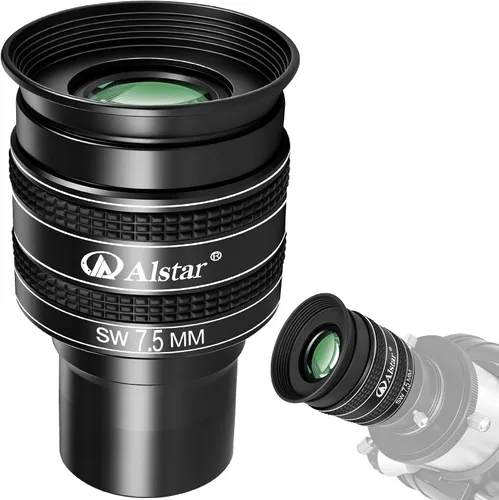 Vista 8 de Ocular telescopio Alstar 0.787 in, ocular planetario 58Degree lente gran