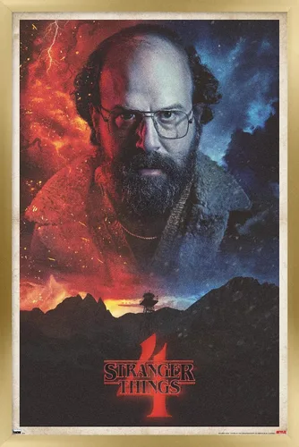 Vista 17 de Trends International Netflix Stranger Things: Season 4 - Póster de pared de una hoja Murray, 14.725 x 22.375 pulgadas, versión enmarcada de madera