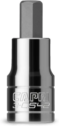 Vista 13 de Capri Tools 3-0531 2 mm Llave allen hexagonal, 1/4-pulgada de unidad, métrica