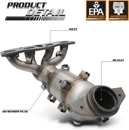 Vista 2 de M-AUTO Catalizador compatible con Nissan Altima/Sentra 2.5L 2002 2003 2004 2005 2006 2.5L Direct-Fit (compatible con EPA)