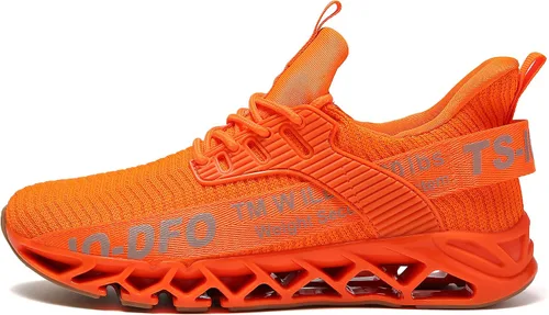 Vista 3 de TSIODFO - Tenis deportivos de moda para mujer, tenis antideslizantes para caminar y correr