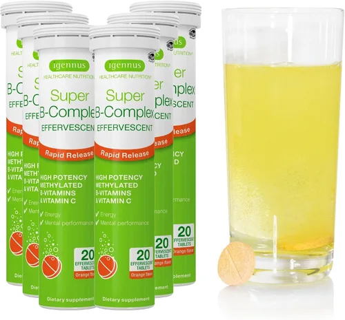 Vista 11 de Suplemento efervescente líquido metilado de vitamina B supercomplejo B