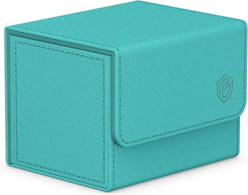 Vista 16 de Ultimate Guard Sidewinder 100+, caja de cubierta para 100 tarjetas TCG de doble manga, gris, cierre magnético y forro interior de microfibra para un