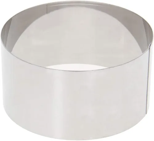 Vista 12 de Utoolmart Molde de pastel de molde de pastel, molde redondo para hornear, 1.969 in de diámetro mini de acero inoxidable sin costura revestimiento