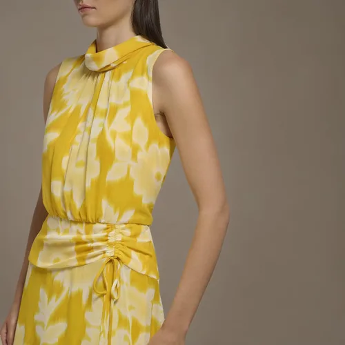 Vista 5 de KARL LAGERFELD Vestido largo floral alto-bajo para mujer