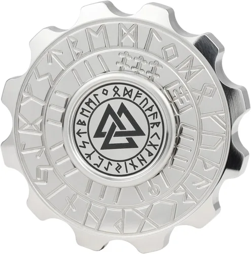 Vista 11 de Freelove Juguete para ansiedad vikingo con diseño de pirata y chismes, juguete giratorio de metal de cobre para adultos, rodamiento premium para 4 ~