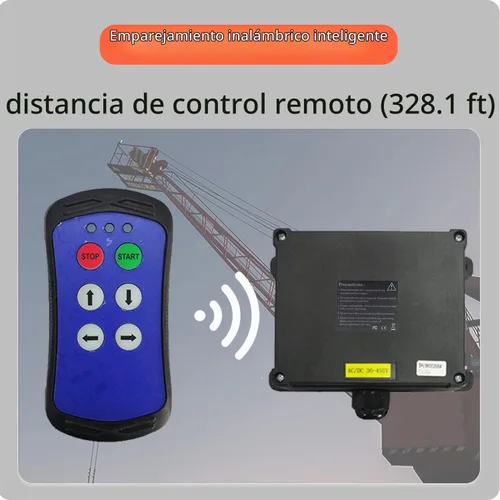 Vista 4 de A400 Control remoto industrial Inalámbrico Grúa Polipasto de 4 botones Interruptor de puerta trasera Transmisor y receptor 12V 24V (CA/CC 12-24V)