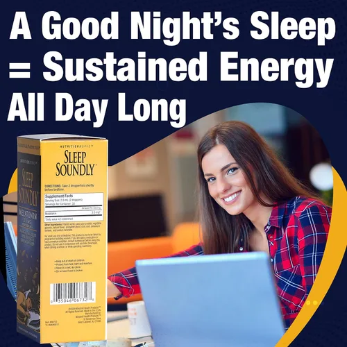 Vista 4 de Sleep Soundly Melatonina, 2 Fl Oz