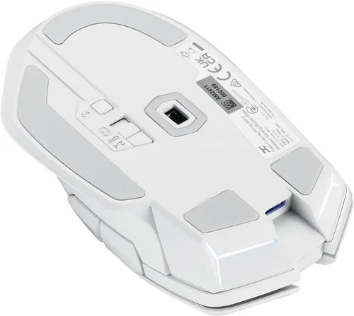Vista 6 de PowerColor ALPHYN AM10 - Ratón inalámbrico para juegos, color blanco