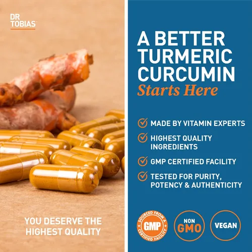 Vista 9 de Dr. Tobias Curcumina multivitamínica y cúrcuma para adultos, energía, salud inmunológica, apoyo para huesos y articulaciones, vegano, sin OMG
