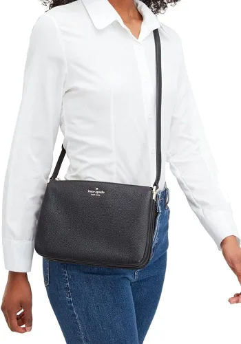 Vista 2 de Kate Spade - Bolso cruzado para mujer Leila con triple refuerzo para mujer, girasol (Sunflower Field)