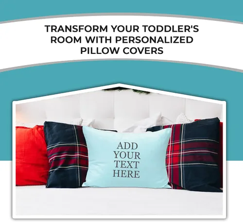 Vista 5 de Fundas de almohada personalizadas para niños pequeños de 13 x 18 pulgadas, funda de almohada de microfibra cepillada súper suave y acogedora