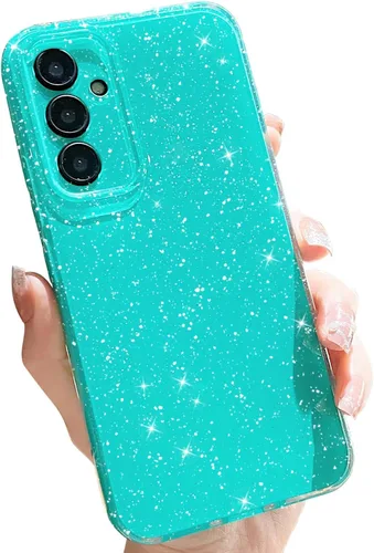 Vista 89 de MINSCOSE Funda compatible con Samsung Galaxy A14 5G, bonita funda delgada con purpurina fina, a prueba de golpes, de TPU para mujeres y niñas