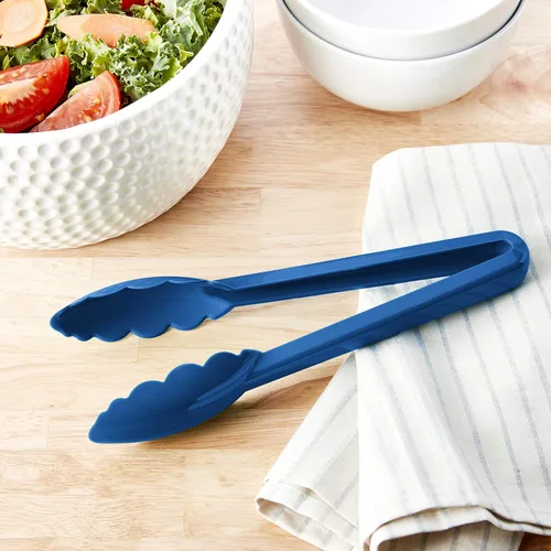Vista 4 de Mercer Culinary Hell's Tools Hi-Heat - Pinzas utilitarias, 9.5 pulgadas, color azul