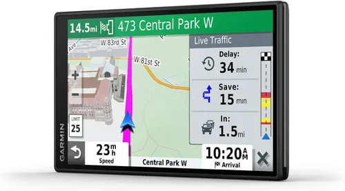 Vista 7 de Garmin Drive 52, navegador GPS con pantalla de 5 pulgadas, menús sencillos en pantalla y mapas fáciles de ver