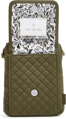 Vista 4 de Vera Bradley Mini bolso cruzado hipster de algodón con protección RFID