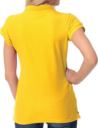 Vista 3 de FRESH TEE Polo de manga corta 100% algodón ajustado para mujer