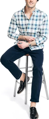 Vista 4 de Nautica Camisa a cuadros elaborada de forma sostenible para hombre